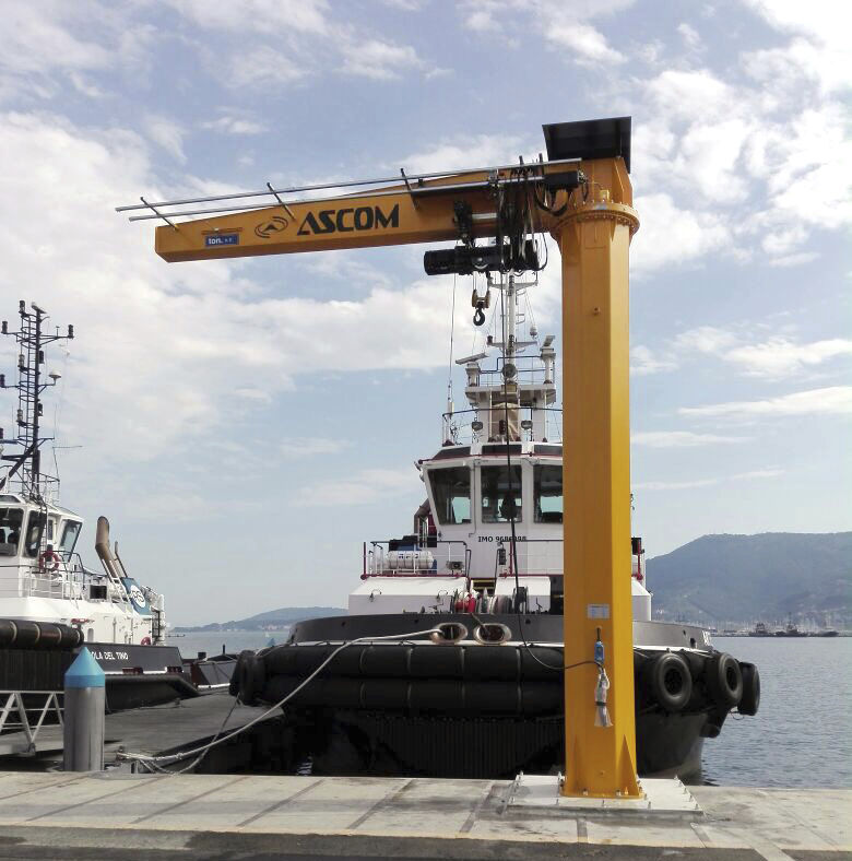 Grue Pour Marina Jib Ascom Potence Pivotante