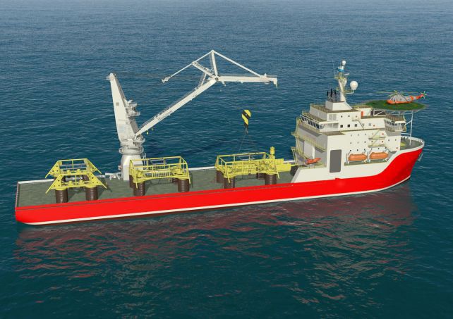 Grue pour navire Hybrid Huisman de pont à flèche offshore