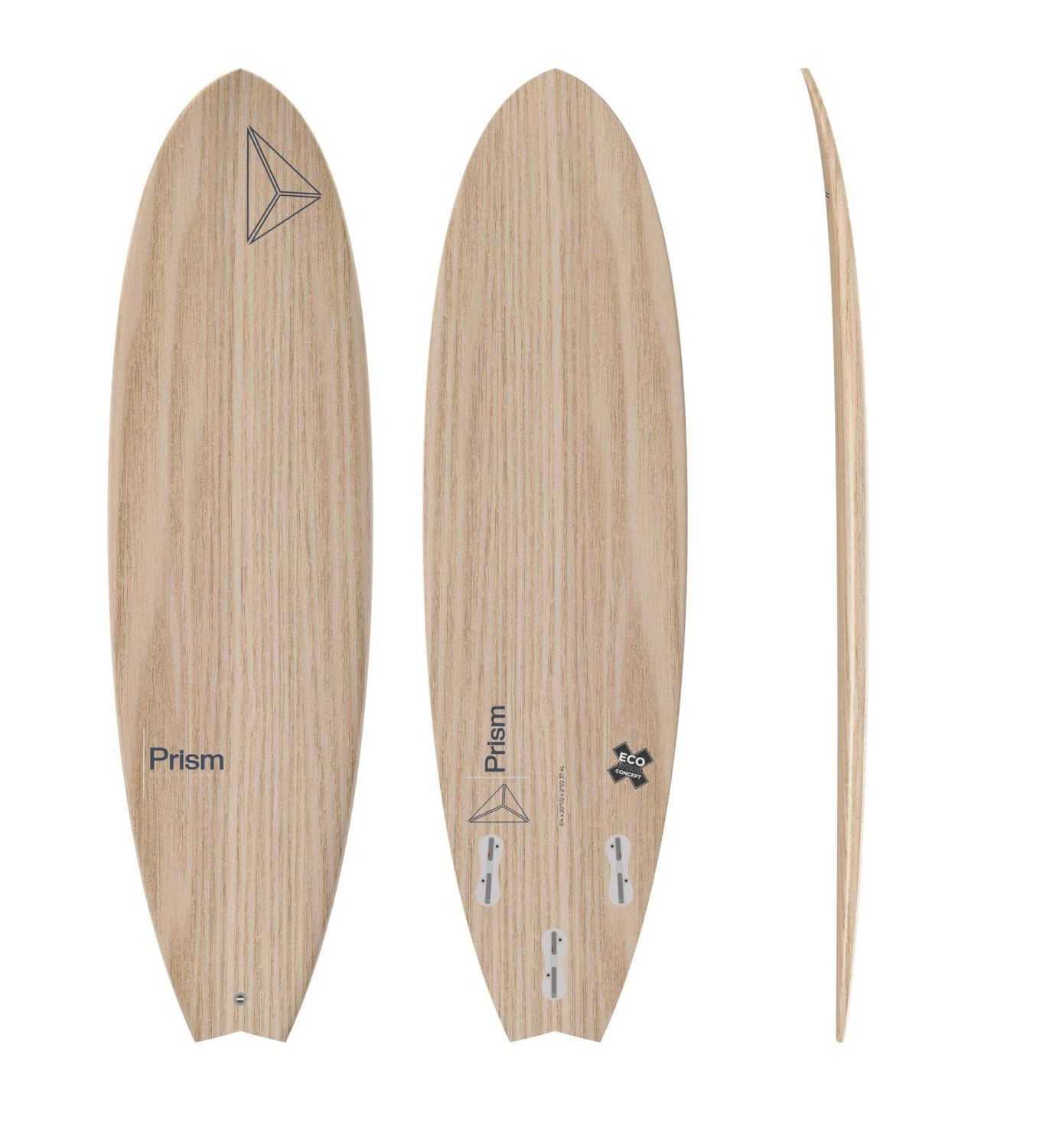 Planche De Surf Fish Fish 64 PAULOWNIA ORIGINAL SERIES FCS 2 Prism