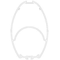 Mât de voilier / enrouleur / en aluminium