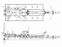 bateau de travail : drague 1170S  Ellicott Dredges