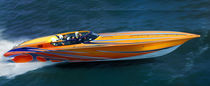 bateau offshore 42 POKER RUN Fountain Powerboats