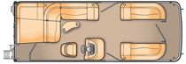 bateau &agrave; moteur : bateau ponton I/O (tri-tube, in-bord, stern-drive, max. 14 personnes) 25 SL I/O Bennington Marine European Distributor