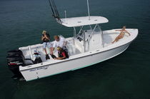 bateau de p&ecirc;che sportive : coque open hors-bord (bi-moteur, T-Top) 27 Albury Brothers Boats