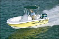 bateau &agrave; moteur : coque open hors-bord (T-Top) 204 F/FX Angler