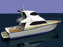 bateau de p&ecirc;che sportive : motor-yacht de luxe &agrave; fly ferm&eacute; UT-52 SF "Mako" UP-TIDE