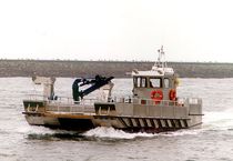 catamaran &agrave; moteur : bateau pour l'aquaculture professionnelle ALN 020 - WAVE WORKER 1300 CLASS  Alnmaritec