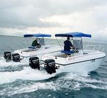 catamaran &agrave; moteur : coque open hors-bord (bi-moteur) 1800 DUAL POD  Noosa Cat Australia Pty
