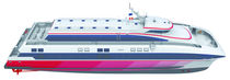 ferry &agrave; passagers : catamaran rapide (chantier naval) CARBOCAT FAST FERRY Fintry Marine Design AG