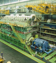 moteur diesel lent de propulsion pour navires RT-FLEX96C / RTA96C (24000 -> 80080 kw @ 92 -> 102 RPM) W&auml;rtsil&auml; Corporation