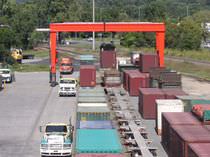 portique de stockage de conteneurs (sur pneus)  ISOLOADER