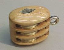 poulie en bois et bronze pour voiliers traditionnels  Solimar