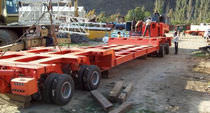 remorque surbaiss&eacute;e pour le transport de bateau LOWBOY  TIANDI Heavy Industry