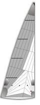 voile de croisi&egrave;re : grand-voile (tri-radiale)  Scott Sails