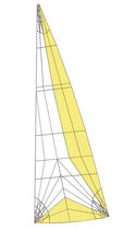 voile de r&eacute;gate : grand-voile (tri-radiale)  ROLLY TASKER SAILS