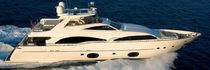 yacht de luxe : motor-yacht &agrave; coque planante &agrave; fly (en composite, semi-custom) 97' Custom line