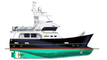 yacht de luxe : motor-yacht trawler &agrave; fly (hybride diesel / &eacute;lectrique) TB55 Explorer TideBreaker
