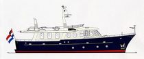 yacht de luxe : motor-yacht trawler (en aluminium) ADMIRAL TRAWLER 65 Puffin  Yachts