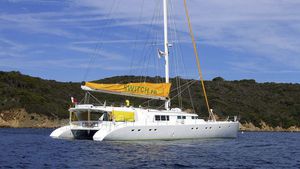catamaran / de croisière / cockpit ouvert / en aluminium