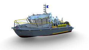 bateau de surveillance / bateau de sauvetage / hors-bord