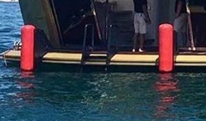 pare-battage pour yacht / de poupe / cylindrique