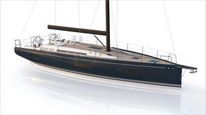 sailing-yacht de course-croisière / cockpit ouvert / bout-dehors / mât carbone