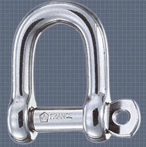 manille pour voilier droite / forgée / en inox
