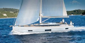 sailing-yacht de croisière / cockpit ouvert / salon de pont / 6 cabines