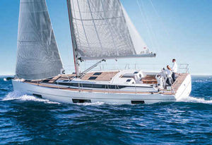 sailing-yacht de croisière / cockpit ouvert / salon de pont / 6 cabines