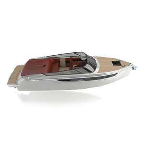 runabout in-bord / à double console / avec cabine / bain de soleil