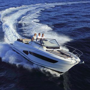 vedette hors-bord / bimoteur / open / à double console