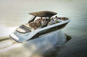 runabout in-bord / bow-rider / de wakeboard