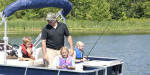 bateau ponton hors-bord / de pêche sportive / max. 8 personnes