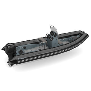 bateau pneumatique hors-bord / semi-rigide / à console centrale / pour la pêche