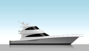 motor-yacht de croisière / convertible / à fly fermé