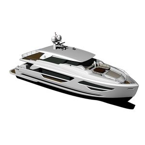 motor-yacht de croisière / raised pilothouse / 4 cabines