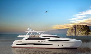 motor-yacht de croisière / à fly / raised pilothouse / 5 cabines