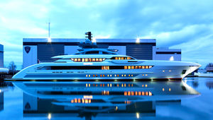 mega-yacht en aluminium / 6 cabines