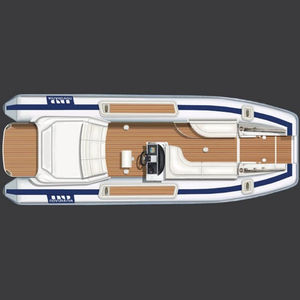bateau pneumatique catamaran / in-bord / diesel / semi-rigide