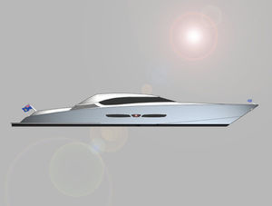 super-yacht de croisière / hard-top / coque planante
