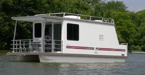 bateau maison hors-bord / fluvial / sur mesure