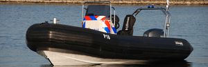 bateau de travail polyvalent hors-bord / bateau pneumatique semi-rigide / en aluminium