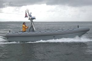 bateau de travail polyvalent in-bord / bateau pneumatique / à console centrale