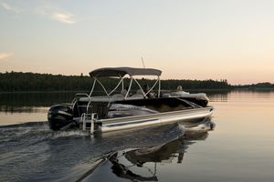 bateau ponton hors-bord / tri-tube / en aluminium / max. 12 personnes