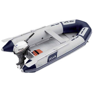 bateau pneumatique hors-bord / pliable / en aluminium / max. 4 personnes