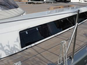 hublot rectangulaire / pour bateau / ouvrant