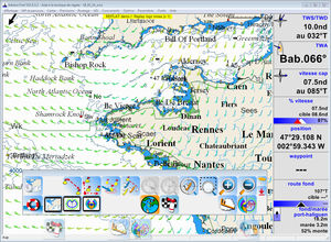 logiciel de navigation / pour bateau