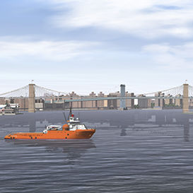 logiciel de navigation 3D / de simulation / marin