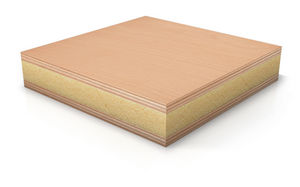 panneau sandwich décoratif / mousse / bois
