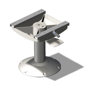 pied pour siège pilote pour bateau / ajustable / en métal
